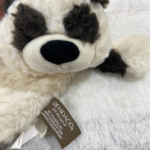 Demdaco Panda Bear Security Blanket Plush Lovey Soft Pita Baby Rattle Toy - Picture 6 of 6